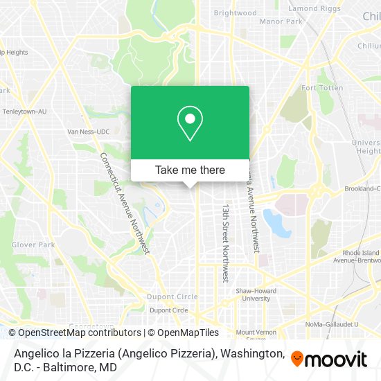 Mapa de Angelico la Pizzeria (Angelico Pizzeria)