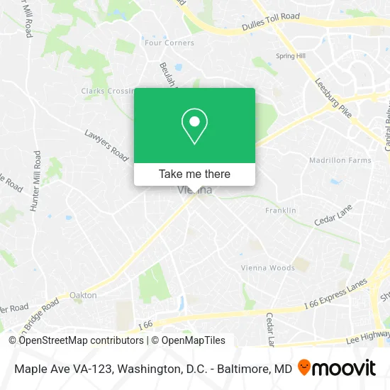 Mapa de Maple Ave VA-123