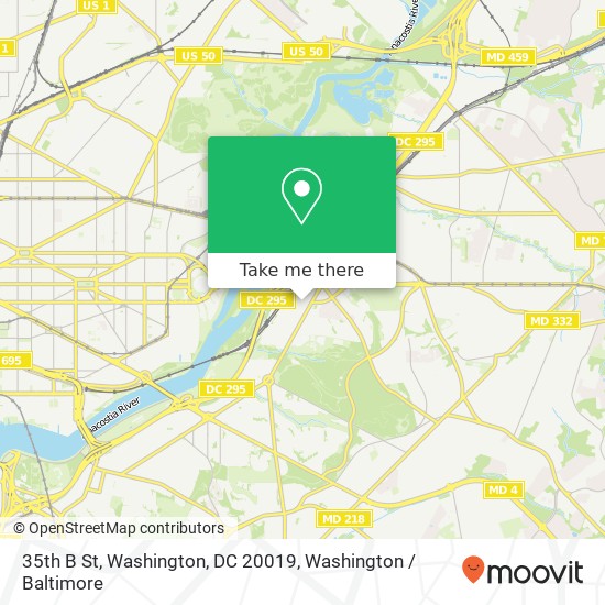 35th B St, Washington, DC 20019 map