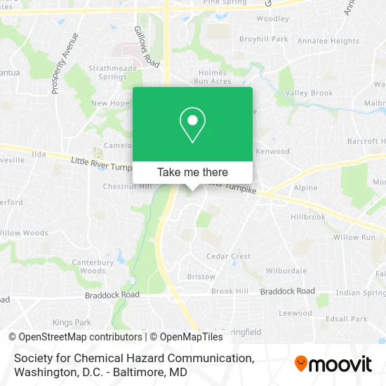 Society for Chemical Hazard Communication map