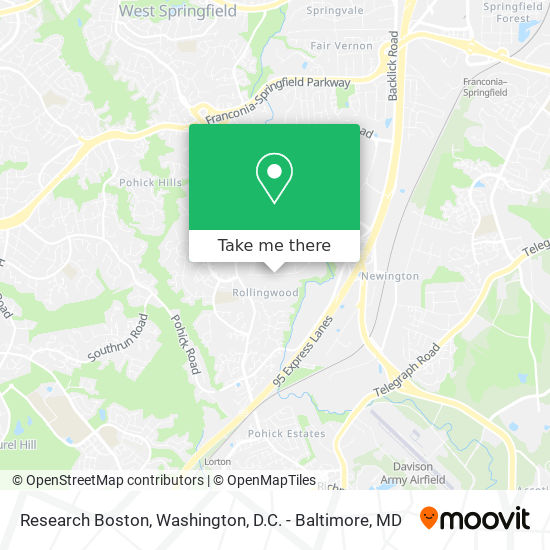 Mapa de Research Boston