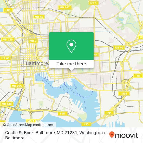 Castle St Bank, Baltimore, MD 21231 map