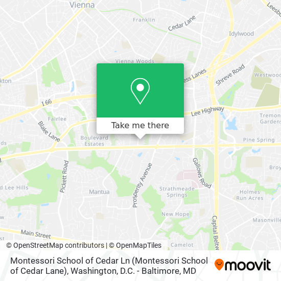 Montessori School of Cedar Ln map