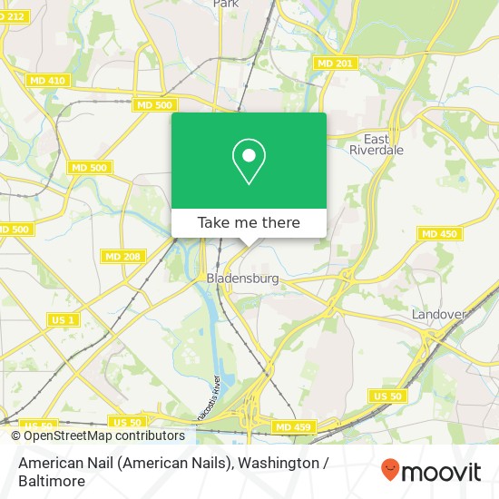 American Nail (American Nails) map