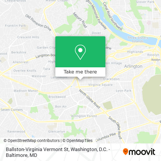 Mapa de Ballston-Virginia Vermont St