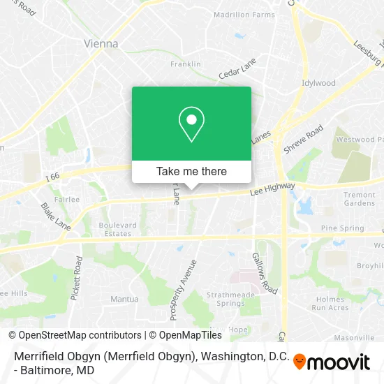 Merrifield Obgyn (Merrfield Obgyn) map