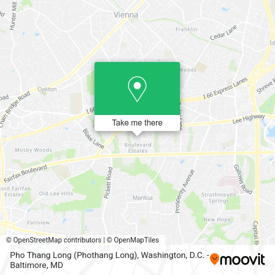 Mapa de Pho Thang Long (Phothang Long)