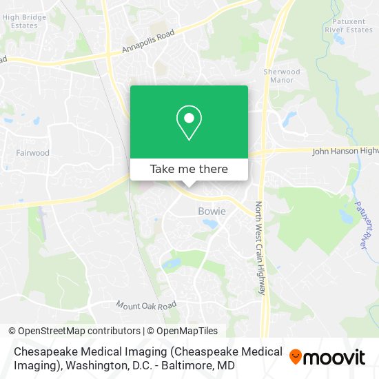 Mapa de Chesapeake Medical Imaging (Cheaspeake Medical Imaging)