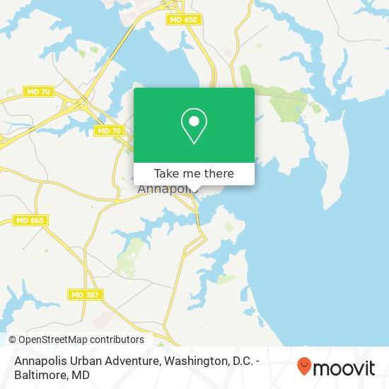 Annapolis Urban Adventure map