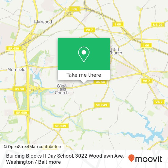 Mapa de Building Blocks II Day School, 3022 Woodlawn Ave
