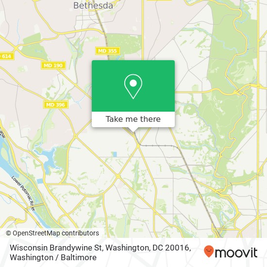 Wisconsin Brandywine St, Washington, DC 20016 map