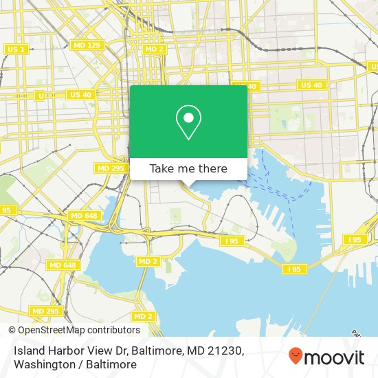 Island Harbor View Dr, Baltimore, MD 21230 map