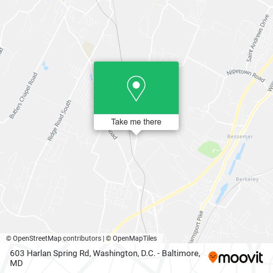 603 Harlan Spring Rd map