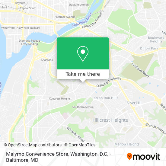 Mapa de Malymo Convenience Store