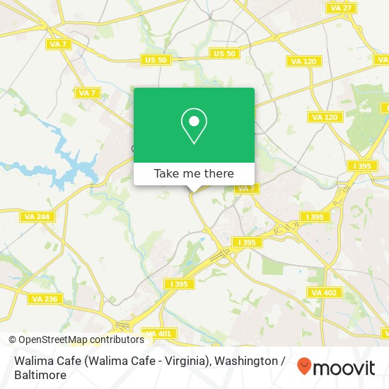 Walima Cafe (Walima Cafe - Virginia) map