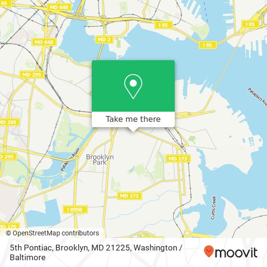 Mapa de 5th Pontiac, Brooklyn, MD 21225