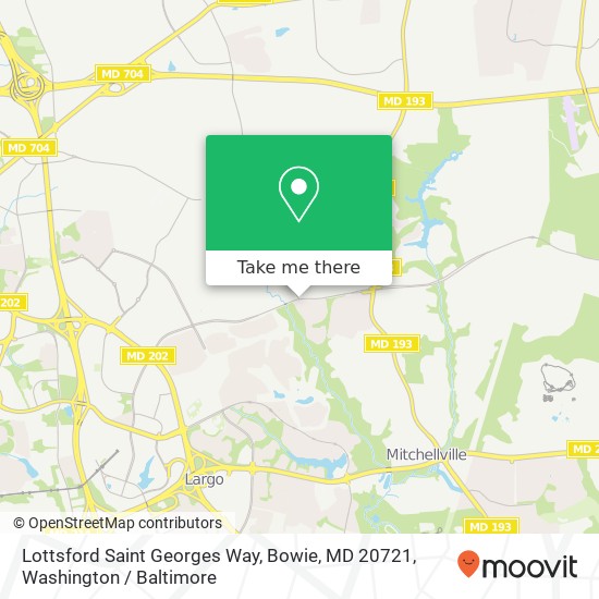 Lottsford Saint Georges Way, Bowie, MD 20721 map