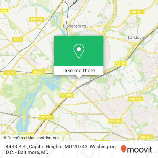 4433 S St, Capitol Heights, MD 20743 map