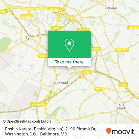 Mapa de Enshin Karate (Enshin Virginia), 2190 Pimmit Dr