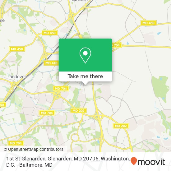 1st St Glenarden, Glenarden, MD 20706 map