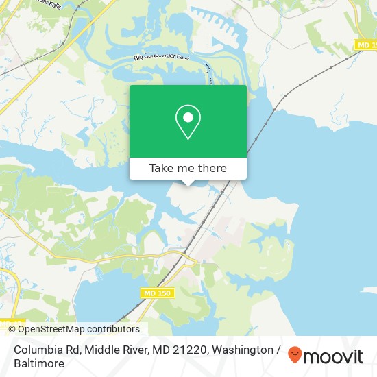 Columbia Rd, Middle River, MD 21220 map