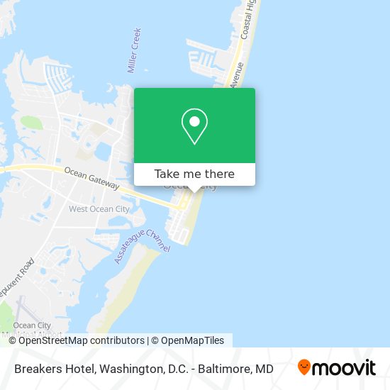 Mapa de Breakers Hotel