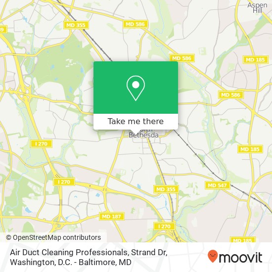 Mapa de Air Duct Cleaning Professionals, Strand Dr