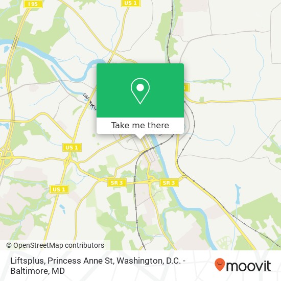 Mapa de Liftsplus, Princess Anne St