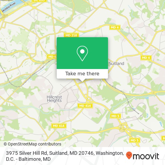 3975 Silver Hill Rd, Suitland, MD 20746 map