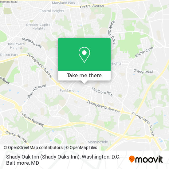 Mapa de Shady Oak Inn (Shady Oaks Inn)