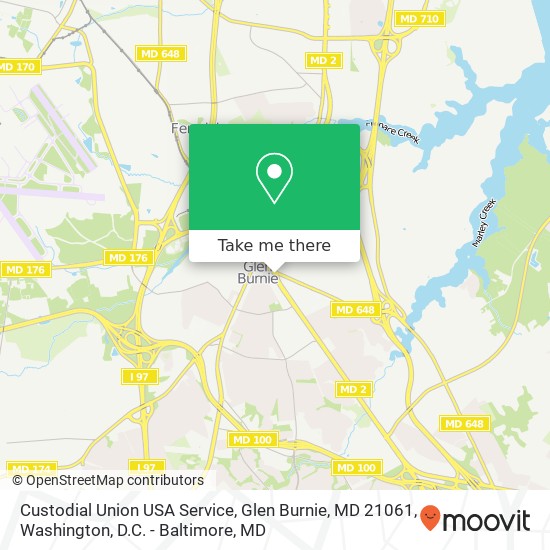 Custodial Union USA Service, Glen Burnie, MD 21061 map