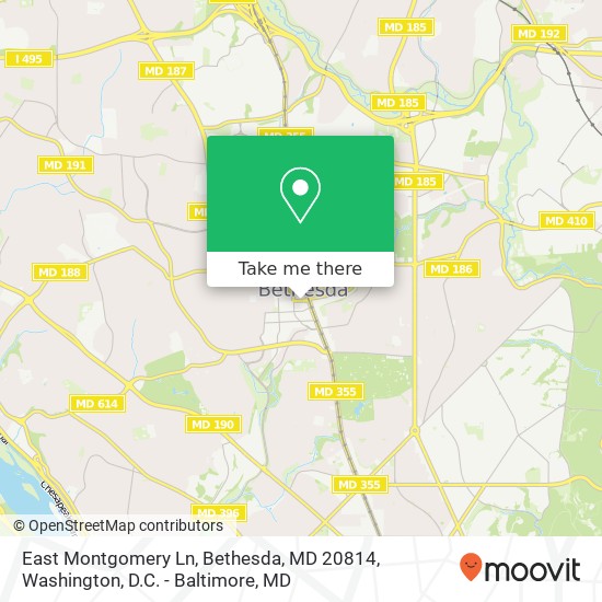 East Montgomery Ln, Bethesda, MD 20814 map