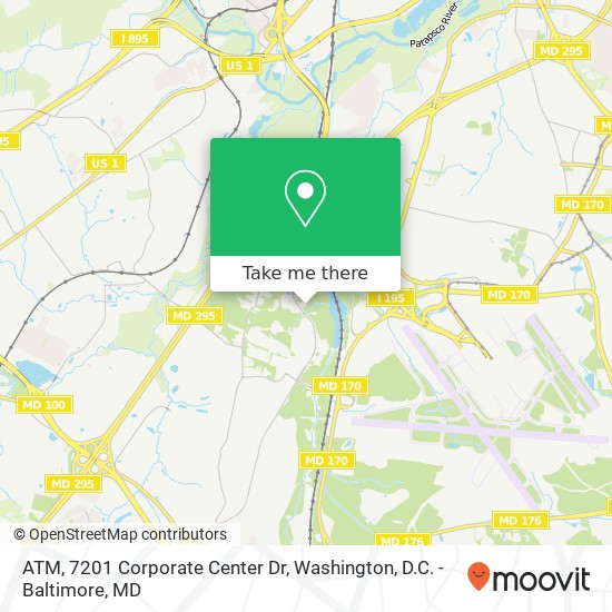 Mapa de ATM, 7201 Corporate Center Dr