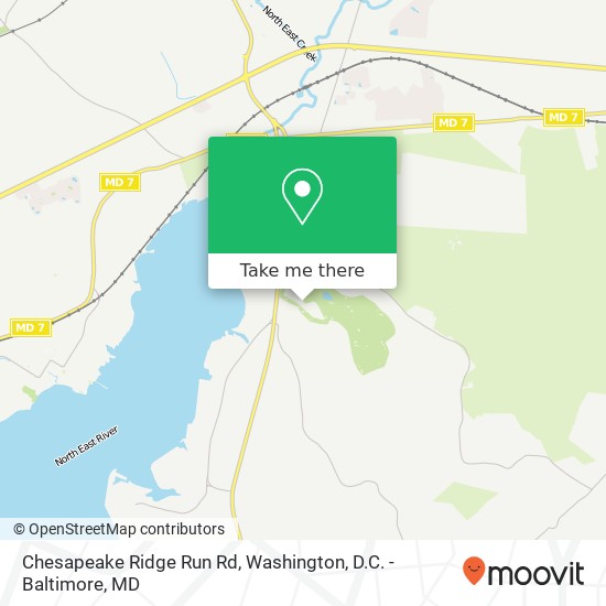 Mapa de Chesapeake Ridge Run Rd, North East, MD 21901