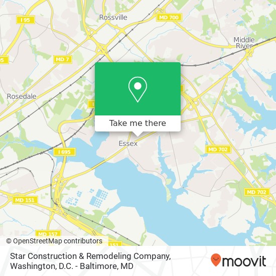 Star Construction & Remodeling Company map