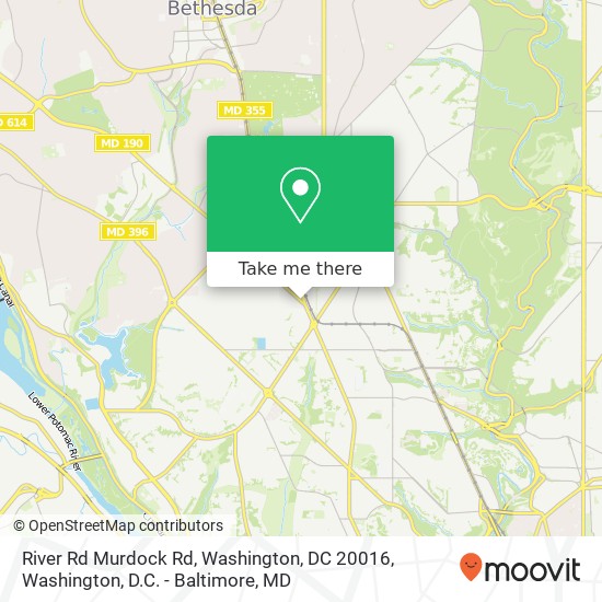 River Rd Murdock Rd, Washington, DC 20016 map