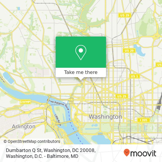 Dumbarton Q St, Washington, DC 20008 map