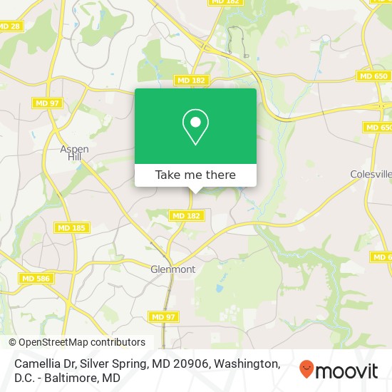 Mapa de Camellia Dr, Silver Spring, MD 20906