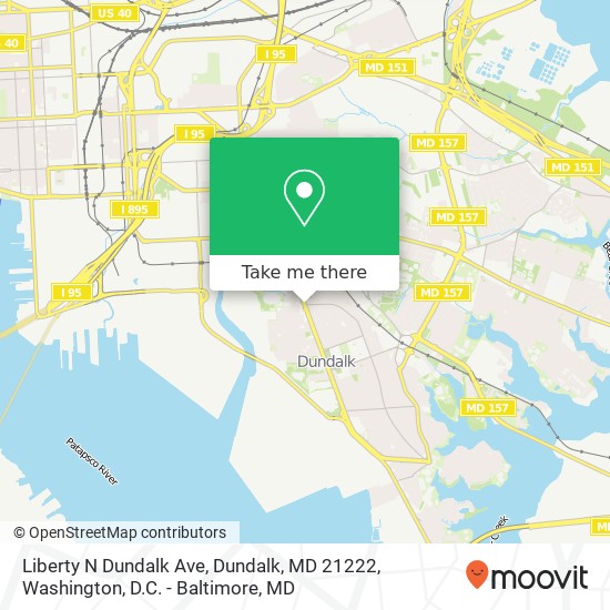 Liberty N Dundalk Ave, Dundalk, MD 21222 map