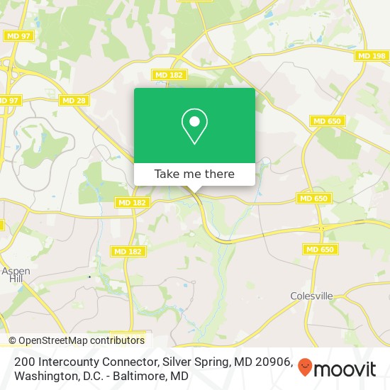 200 Intercounty Connector, Silver Spring, MD 20906 map