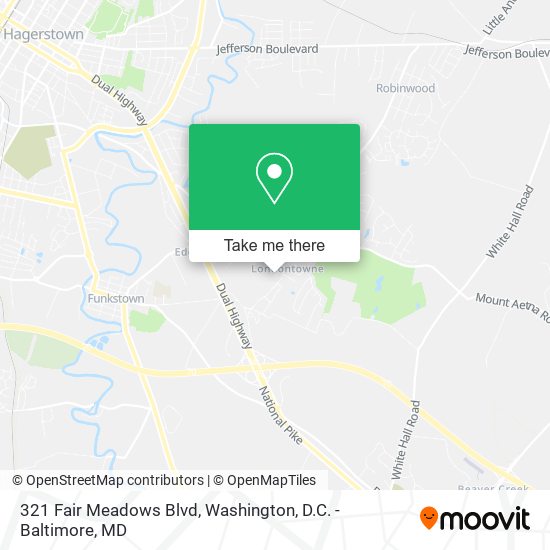 Mapa de 321 Fair Meadows Blvd