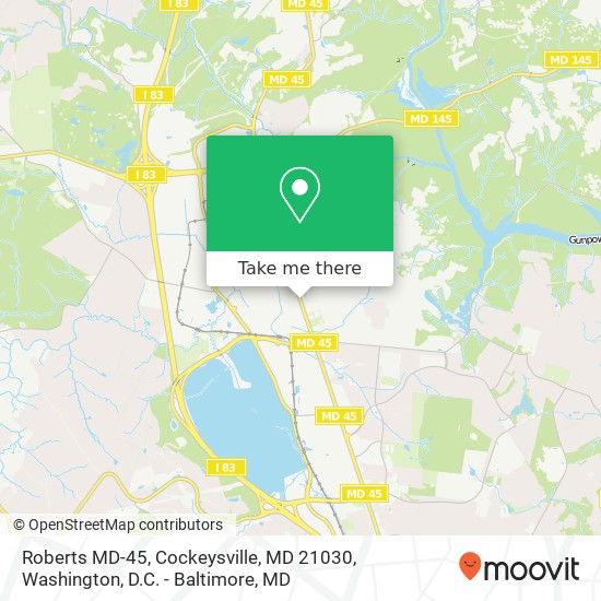 Roberts MD-45, Cockeysville, MD 21030 map