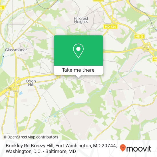 Brinkley Rd Breezy Hill, Fort Washington, MD 20744 map