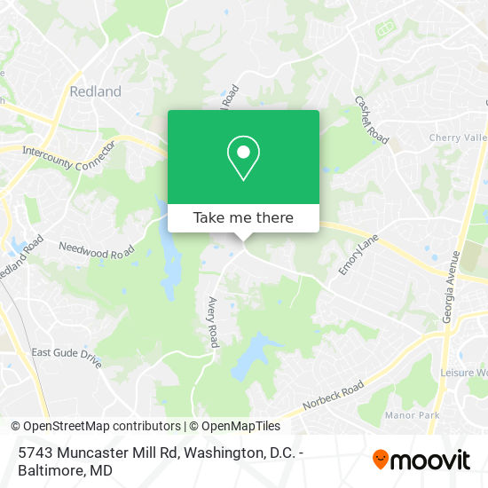 Mapa de 5743 Muncaster Mill Rd