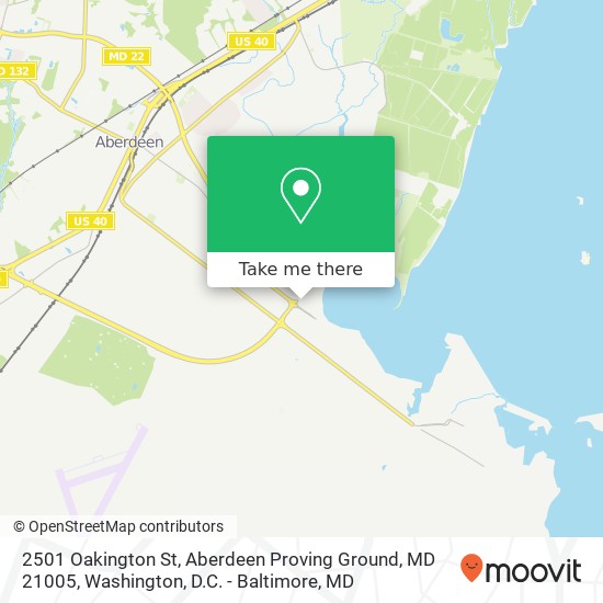 2501 Oakington St, Aberdeen Proving Ground, MD 21005 map