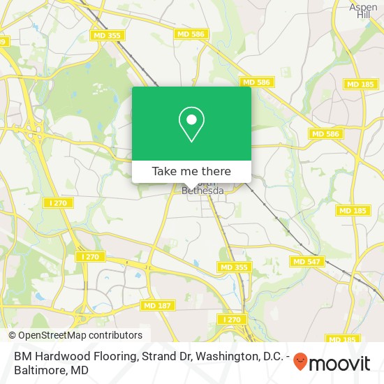Mapa de BM Hardwood Flooring, Strand Dr