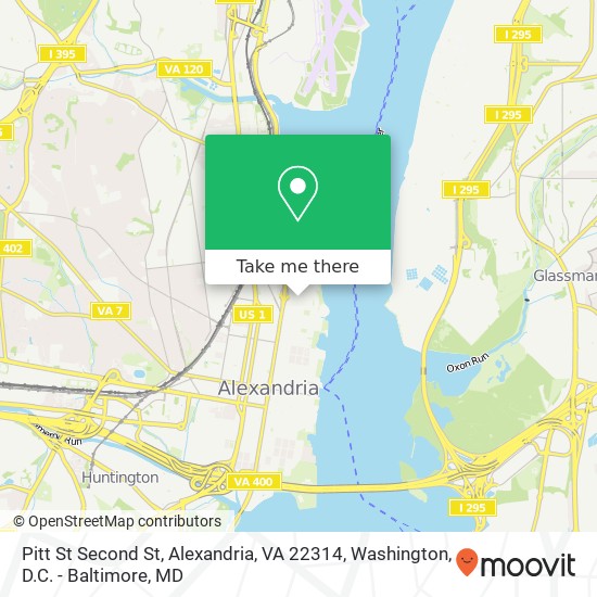 Pitt St Second St, Alexandria, VA 22314 map
