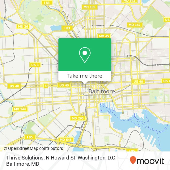 Thrive Solutions, N Howard St map