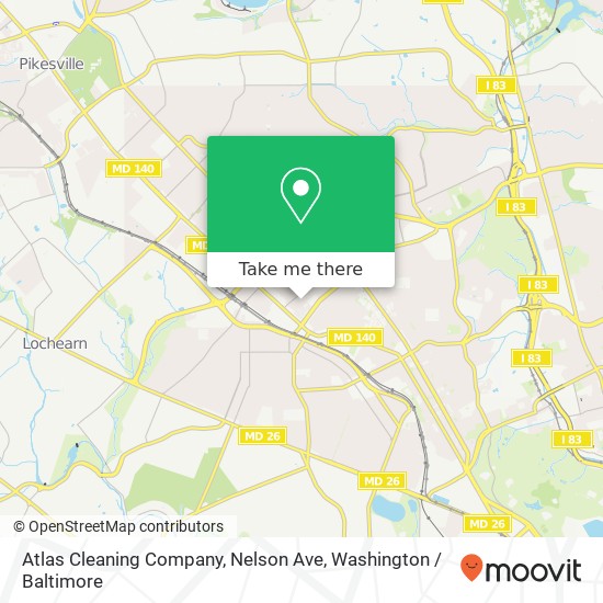 Atlas Cleaning Company, Nelson Ave map