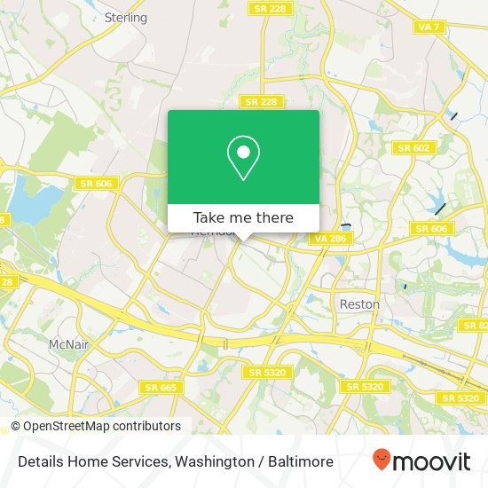 Mapa de Details Home Services